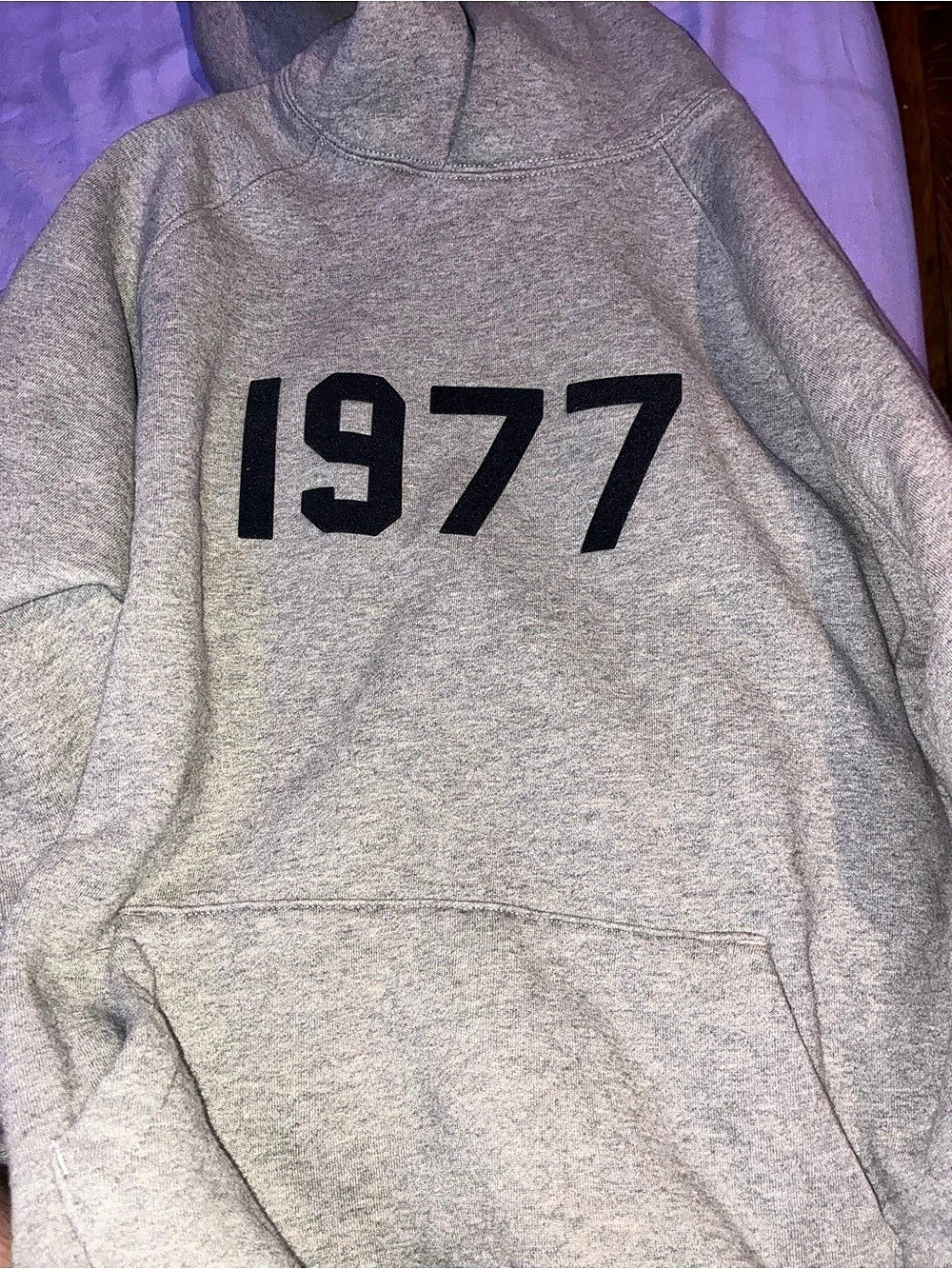 Fear of God Essentials 1977 Hoodie Gray Small